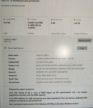 PC Gaming Intel i5 Rx580 Sapphire