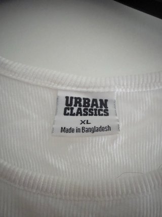 Top Curto Urban Classics Tamanho XL