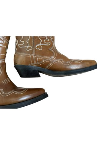 Stivali Ganni Western Marrone Tg 39