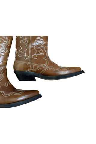 Stivali Ganni Western Marrone Tg 39