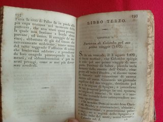 Libro antiguo  Irving Colón 1a Ed Italiana 1829