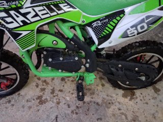 Minimoto Gazelle 50cc Motocross Verde/Blanco