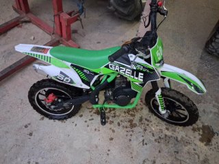 Minimoto Gazelle 50cc Motocross Verde/Blanco