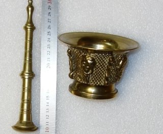 Mortero y Almirez Decoración Bronce