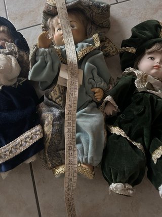 Set 3 Bambole Vintage Capodimonte