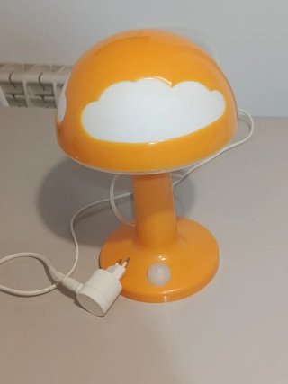 Lámpara seta infantil nube naranja Ikea