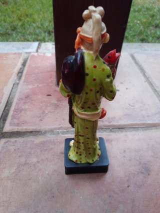 Figura Sabio Chino Vintage Buena Fortuna