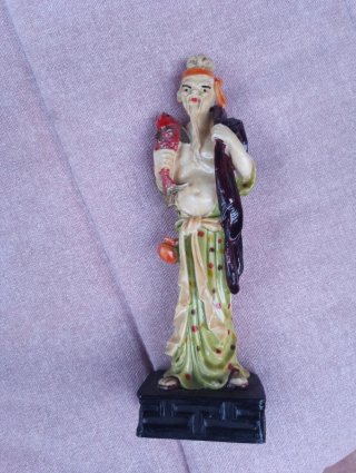 Figura Sabio Chino Vintage Buena Fortuna