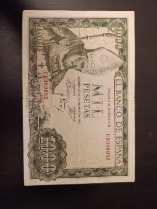 Offerta Lotto 3 Banconote Pesetas Banco de España