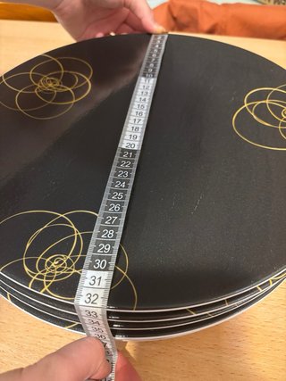 Villeroy & Boch Platos Negros de porcelana fina