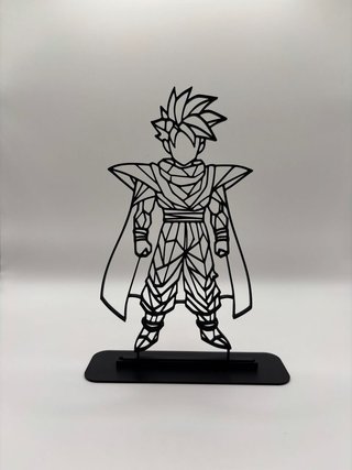 Statuetta Gohan Dragon Ball 3D Line Art