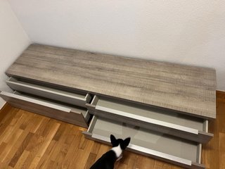Mueble TV madera y metal