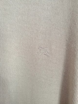 Jersey Burberry Beige Talla 7 XL Hombre Vintage
