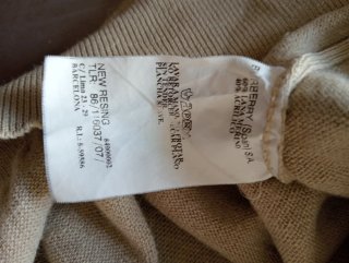 Jersey Burberry Beige Talla 7 XL Hombre Vintage