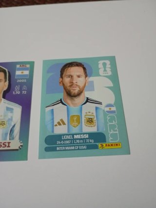 Lote Cromos Messi Mundiales 2014-2026.