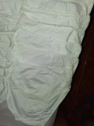 28 bragas algodón con encaje