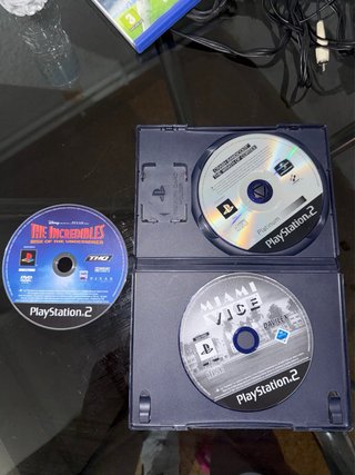 Consola PS2 Slim Negra + 2 Juegos Memory card 8MB