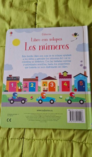 Los números libro con solapas