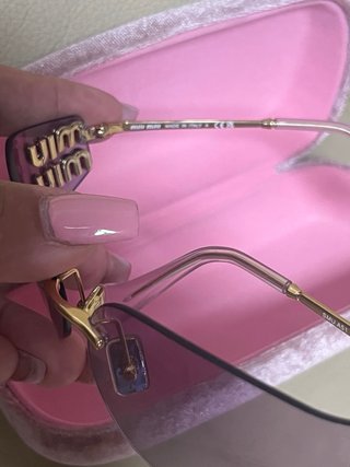 Gafas de sol Miu Miu moradas y doradas