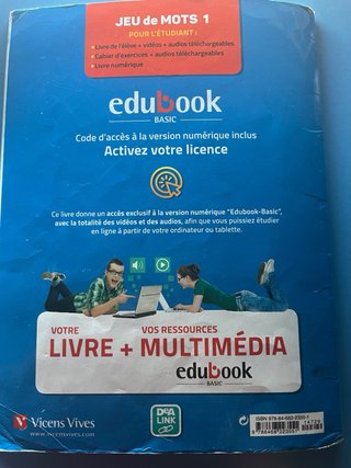 Jeu de mots 1, A1 livre de l'élève