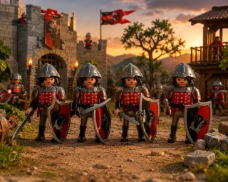 Playmobil Medieval - Guardia con Escudo