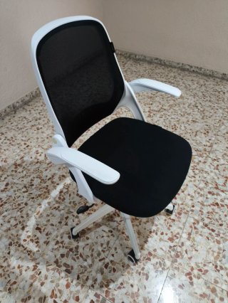 Silla de escritorio con reposa brazos abatibles