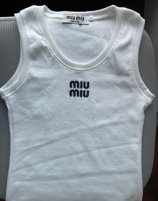 Camiseta Miu Miu Tirantes