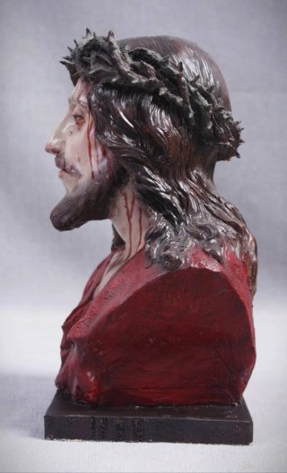 Cabeza de Cristo con corona de espinas