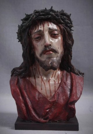Cabeza de Cristo con corona de espinas