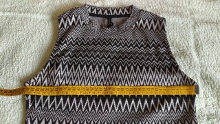 Camiseta sin mangas Stradivarius Zigzag XS