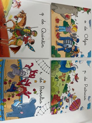 Libros con nombres de las letras del alfabeto