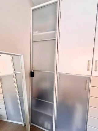 Set 2 Armarios Dormitorio Blanco y Beige