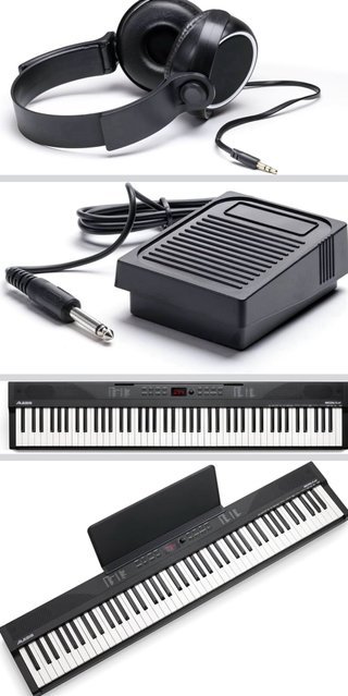 Teclado Alesis 88 Teclas con Accesorios