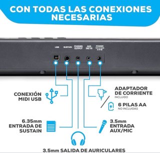 Teclado Alesis 88 Teclas con Accesorios