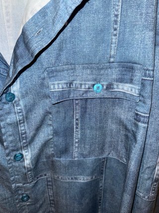 Camisa Desigual Patchwork Azul Talla XL