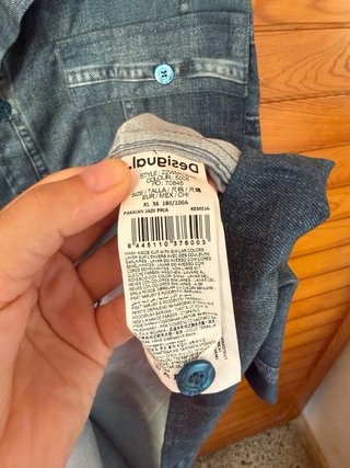 Camisa Desigual Patchwork Azul Talla XL