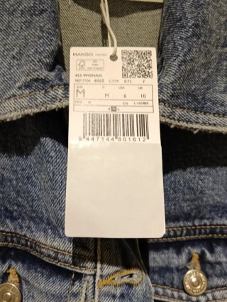 Vestido vaquero Mango talla M