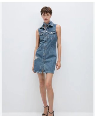 Vestido vaquero Mango talla M
