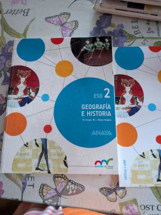 Libro de Geografía. E. Historia. De 2º. De la eso