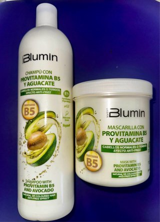 Champú y Mascarilla Blumin con Provitamina B5 y Ag