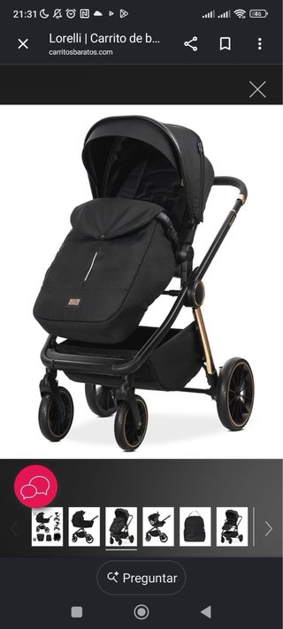 Carrito de bebé Lorelli Bianca