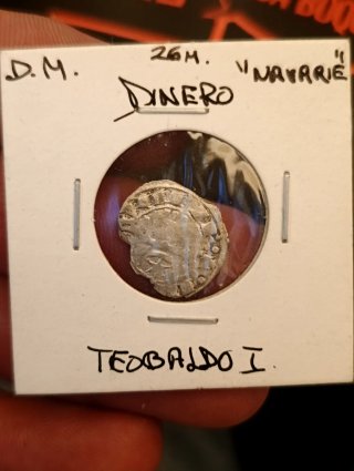 Moneda Teobaldo I de Navarra