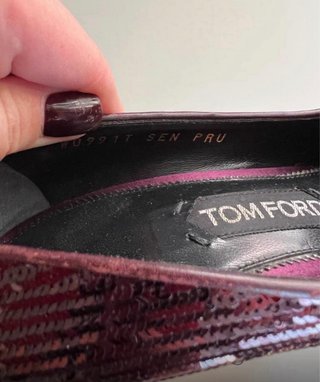 Tom Ford Décolleté Viola/Argento