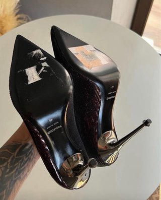 Tom Ford Décolleté Viola/Argento
