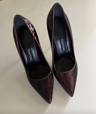 Tom Ford Décolleté Viola/Argento