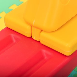 Columpio de Balancín con Manijas Antideslizantes para Niños de 1 a 4 Años, Plástico HDPE No Tóxico, 150X32X60Cm, Multicolor