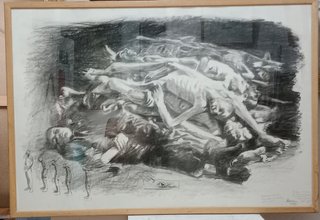 Dibujo carbón figuras humanas