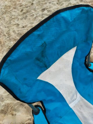 Silla plegable playa y pesca azul