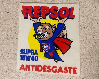Pegatina Vintage Repsol Antidesgaste
