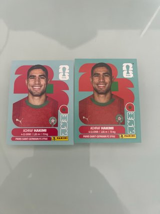 2 Cromos Panini FIFA James Rodríguez y Hakimi